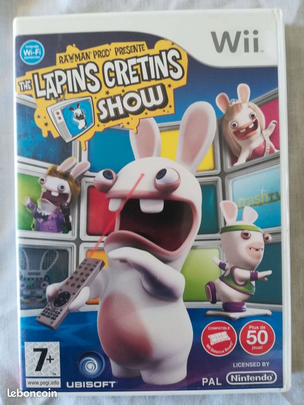 Jeu Nintendo Original Wii / Wii U PAL FR Rayman Prod Présente The Lapins Crétins Show Complet Boite (image 1)