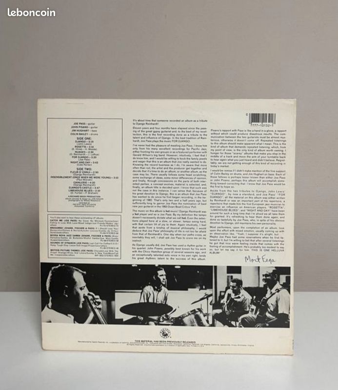 Vinyle Joe Pass - For Django (image 2)