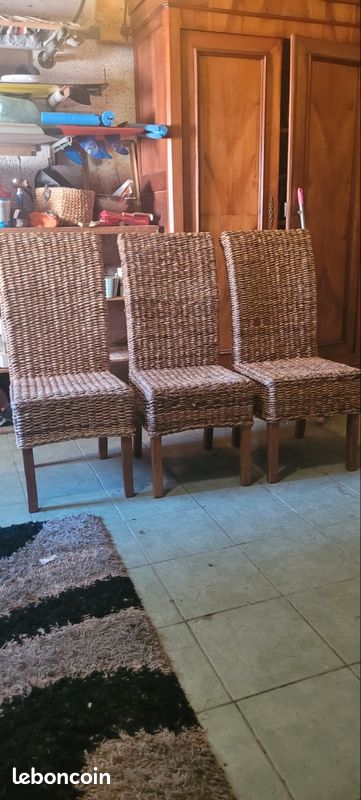 Vends 4 chaises " cordes" , (image 1)