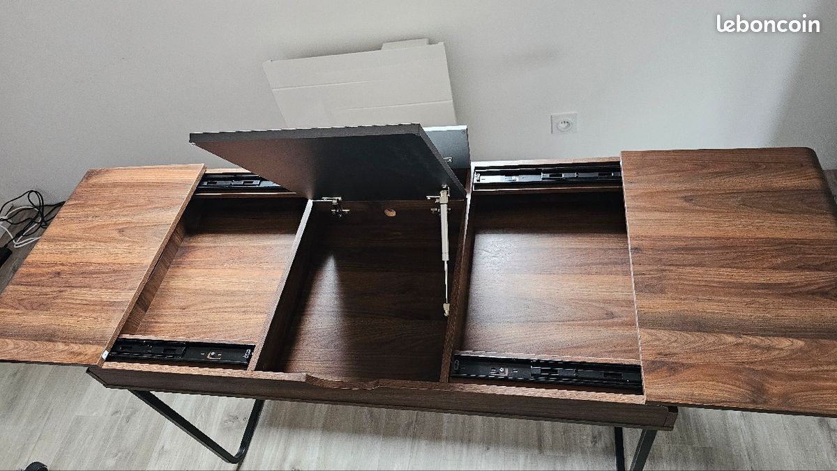 Bureau avec plateau coulissant (image 6)