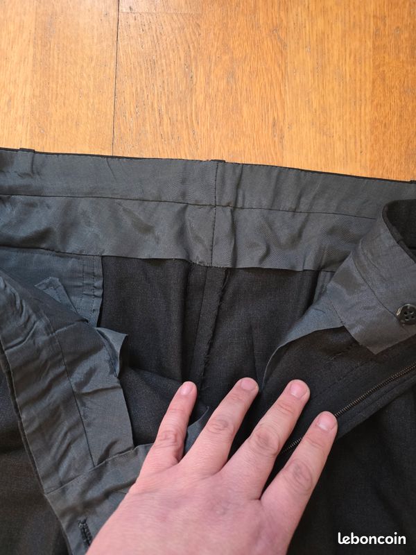 Pantalon Habillé Homme Claude Rousseau – Taille 46, Beige, Fabriqué En France