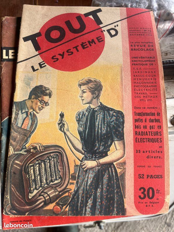 Livre  Tout le système D  édition réliée de 1952, du n°73 à