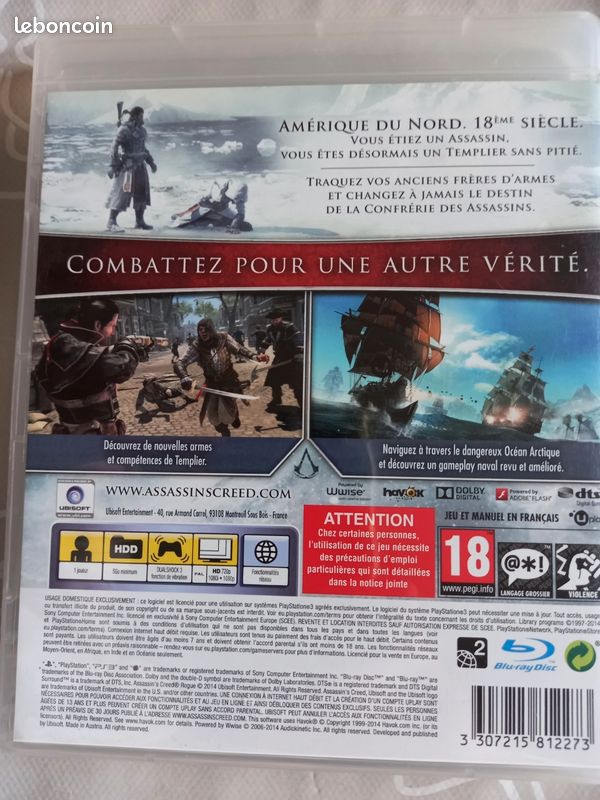 Assassins creed rogue ps3 (image 2)