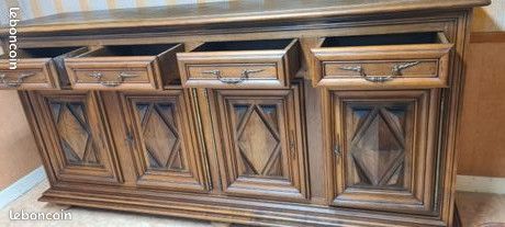 Enfilade en noyer style Louis XIII (image 10)