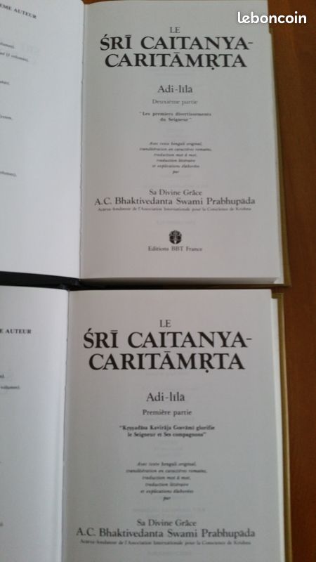 5 livres La Bhagavad-Gita telle qu'elle est A.C Bhaktivedanta Swami Prabhupada – édition complète - année 1986 (image 7)