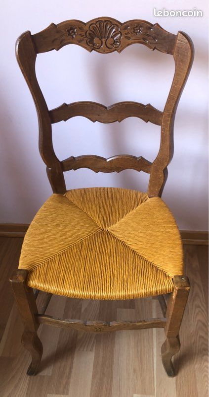 Lots de 4 chaises anciennes (image 4)