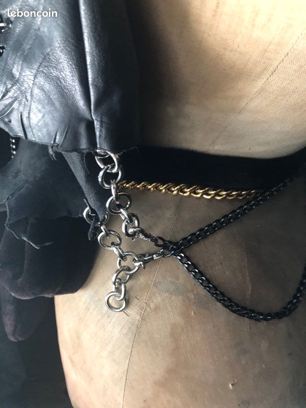 Top cuir noir (image 5)