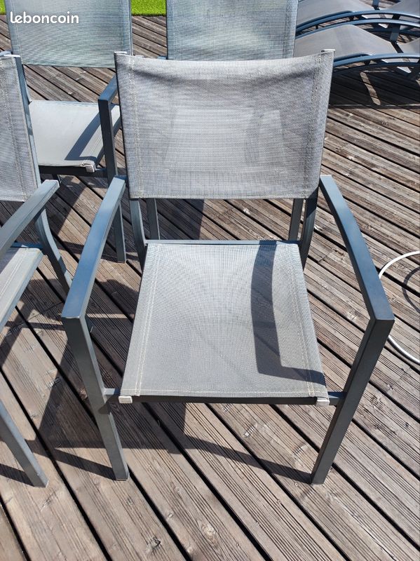 Chaises de jardin lot de 6 (image 3)
