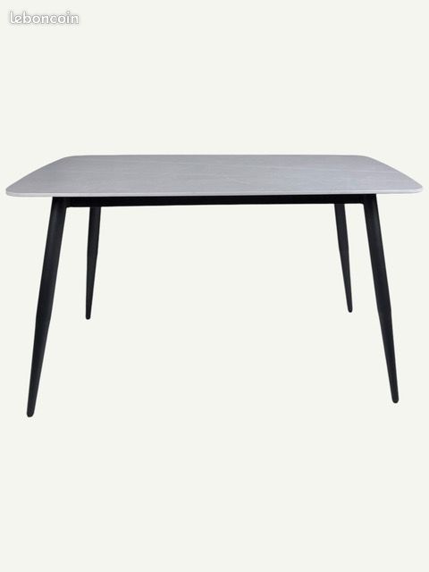 Table AZUR céramique grise design moderne neuf sous emballage (image 3)