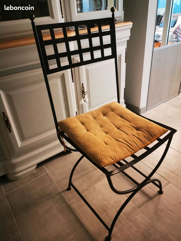 4 chaises en fer forgé (image 1)