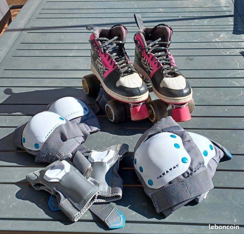 Patins oxelo n° 36 a 38 + kit segurança em São Paulo | Clasf moda-e-beleza