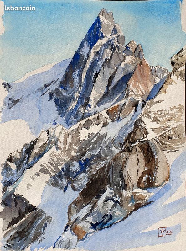 Peintures aquarelle montagne (image 1)