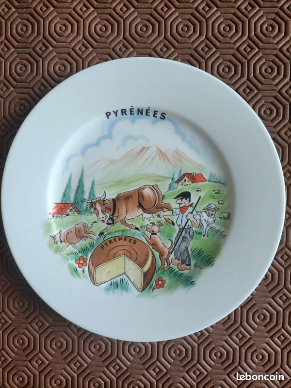 Lot de 6 assiettes à fromage en porcelaine de LIMOGES (image 8)