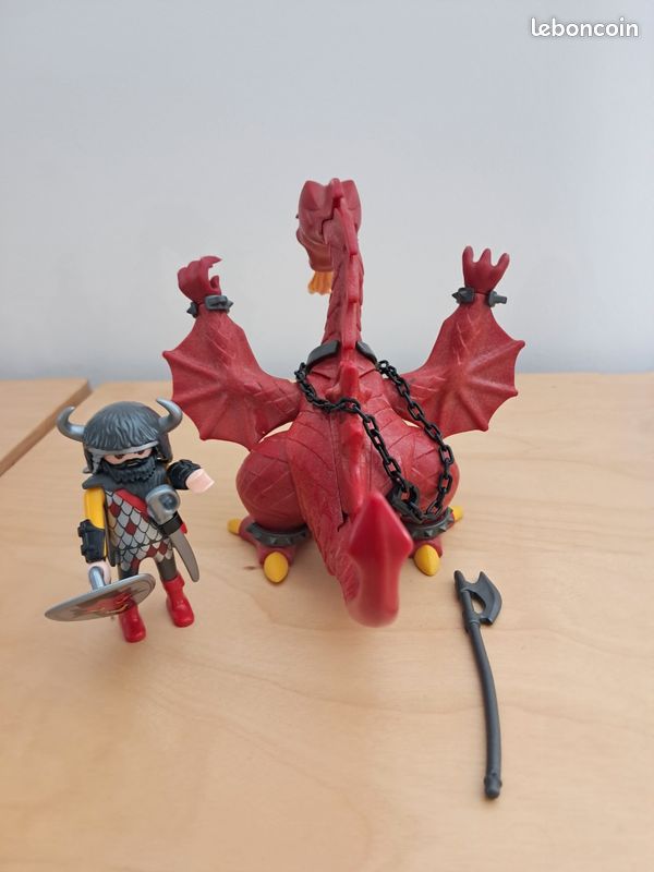 Playmobil Forteresse du dragon rouge + dragon rouge (image 8)