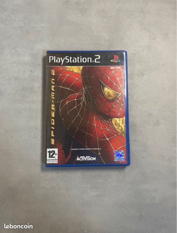 Jeu PS2 Spider-Man 2 – Version Disque + Boîte, En Très Bon état !