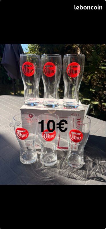 1 carton de 6 verres à bière Thor neuf dans son carton d’origine (image 1)