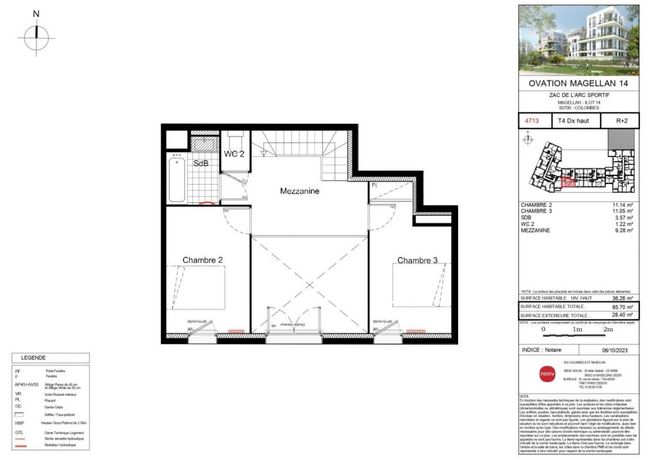 Appartement a louer colombes - 4 pièce(s) - 86 m2 - Surfyn