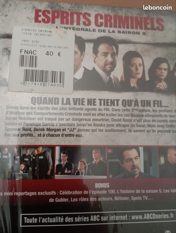 DVD esprit criminel (image 3)