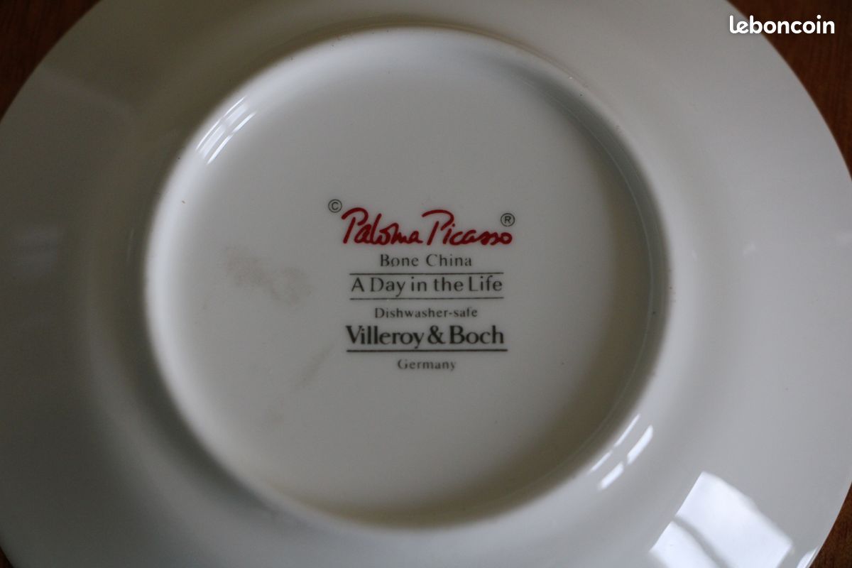 Soucoupe Villeroy & Boch Paloma Picasso San Michele, Or, Porcelaine Fine, 16,7 Cm