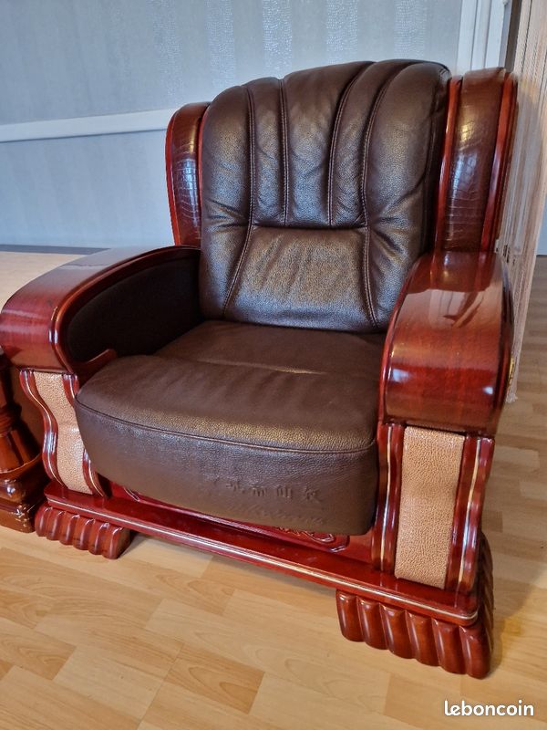 Table basse Marbre avec Fauteuille assortis (image 3)