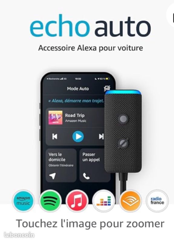 Echo Auto - Alexa mains-libres dans votre voiture avec votre  téléphone