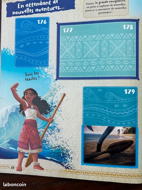 Panini Disney Vaiana 2 cromos - Álbum alemán + Caja de 36 sobres
