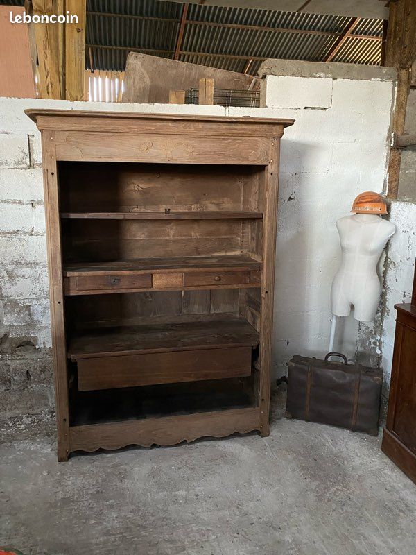 Armoire ancienne fin 19eme plein chêne (image 10)