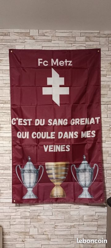 Fanion Vintage FC Metz – Palmarès – France – Rare