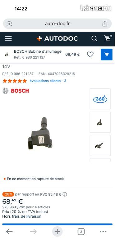 Bobines d’allumage bosch (image 3)