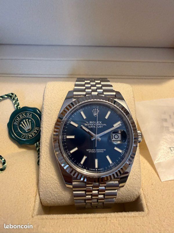 Rolelex Datejust 41 – Réf. 126334 – Cadran bleu – Jubilee – Full Set 2023 (image 3)