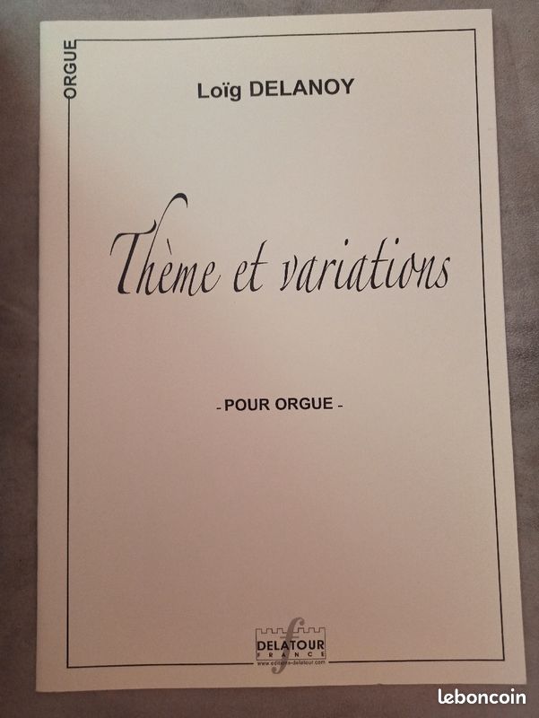 Delannoy, variations pour orgue (image 1)