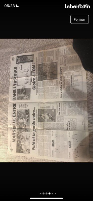 Journal L'Équipe – Marseille OM – Coupe De France – 06 Mai 1993 – Édition Référence (État Correct)