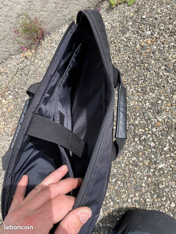 Sacoche transport ordinateur portable sac informatique Noir (image 4)