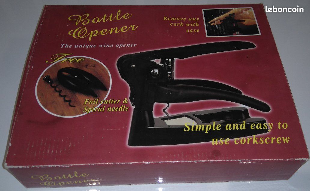 Coffret avec Tire-Bouchon professionnel à levier (image 1)
