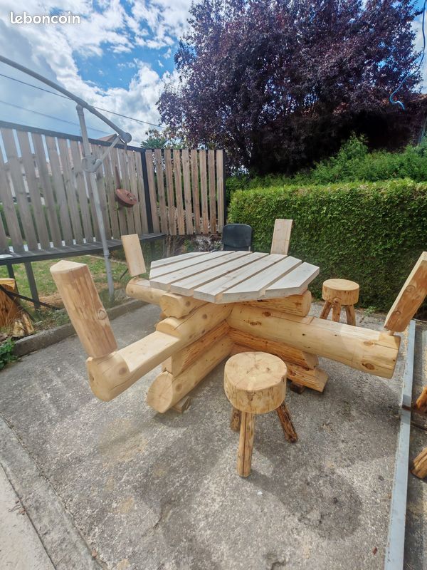Table bois rond (image 3)