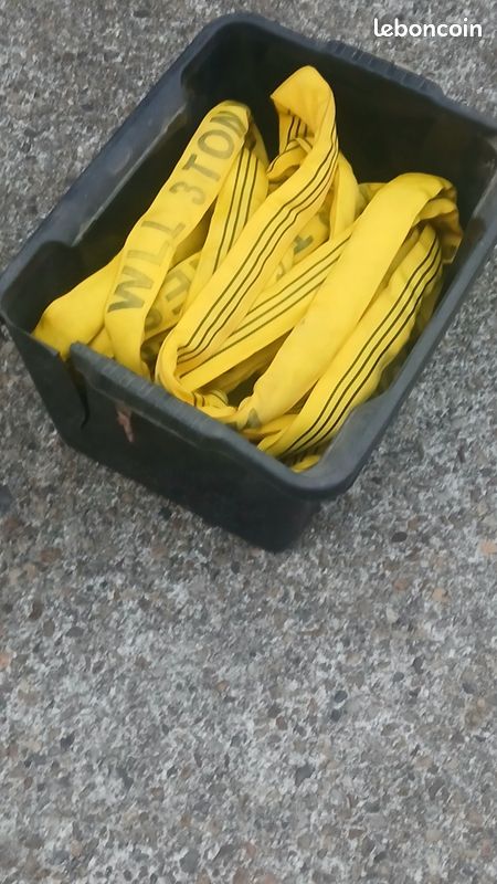 Paire de Sangles de levage ou de traction. 3 tonnes (image 3)