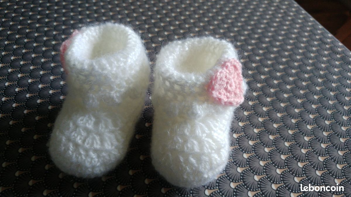 Mamie Crochet Chaussure Bebe Crochet Au Crochet Chaussons