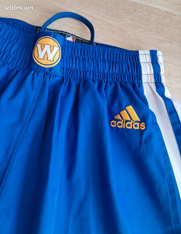 Short basket Adidas NBA Golden State Warriors taille S Sport