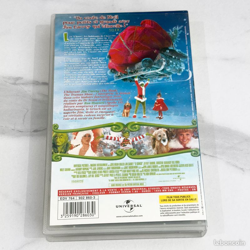 VHS 2001 Jim Carrey est le GRINCH de Ron Howard (image 2)