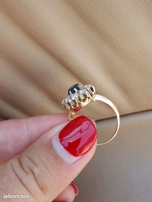 Bague Pompadour Saphir Montres Bijoux