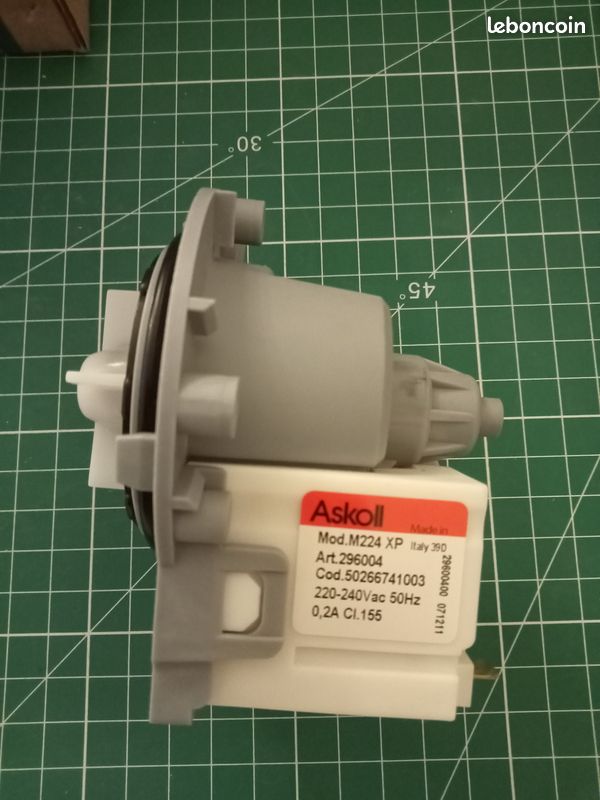 Pompe de vidange Askoll lave linge Indesit (image 1)