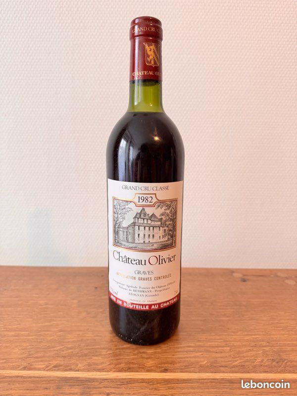 Ancienne Caisse à Vin En Bois - LeDucq Prince Michel - Millésime 1987 - Dimensions 22x13x4,5