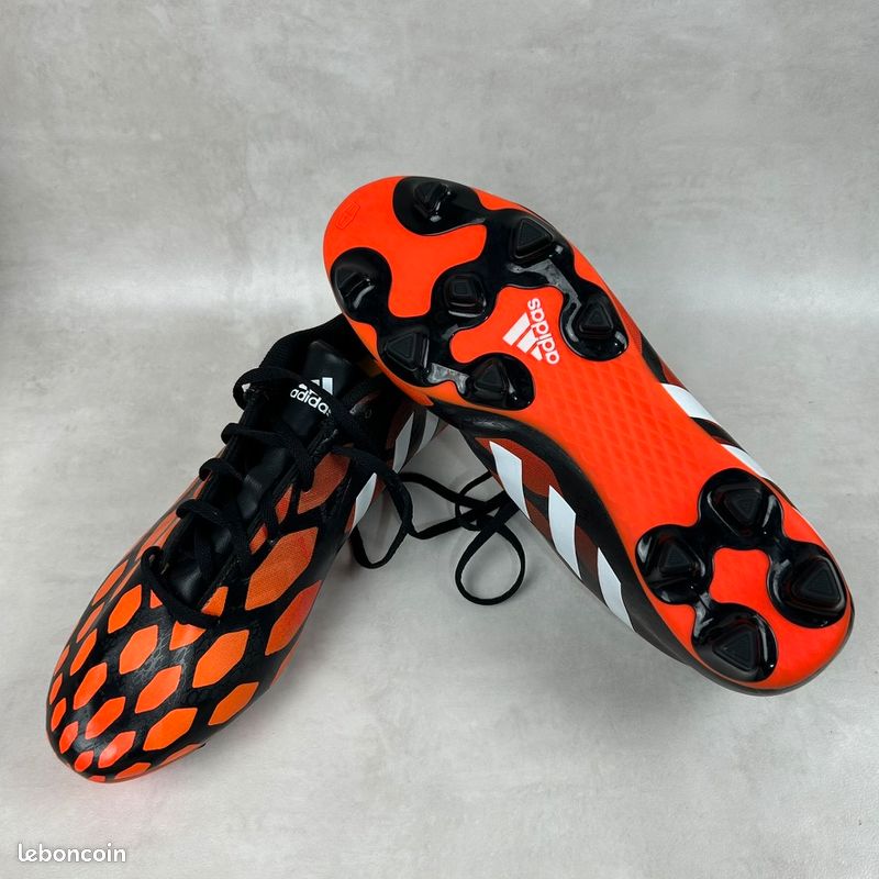Crampons De Foot Homme - Taille 10 (EU 44) - Noir/Orange/Blanc - Neuf Sans Boîte