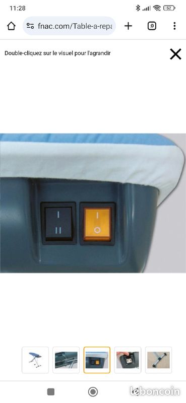 Table a repasser pro domena ta600 avec soufflerie (image 3)