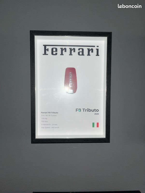 CADRE FERRARI 360 avec Clé déco - Collection