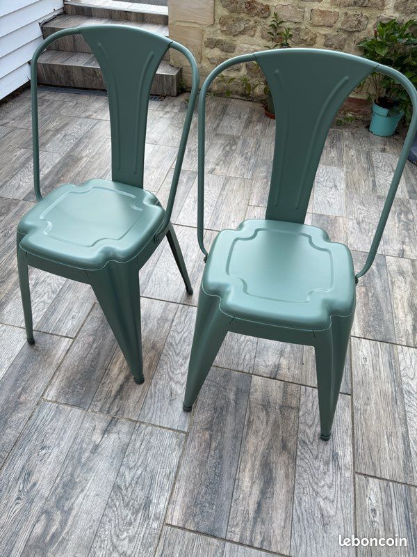 Lot de 2 chaises vertes sauge (image 2)