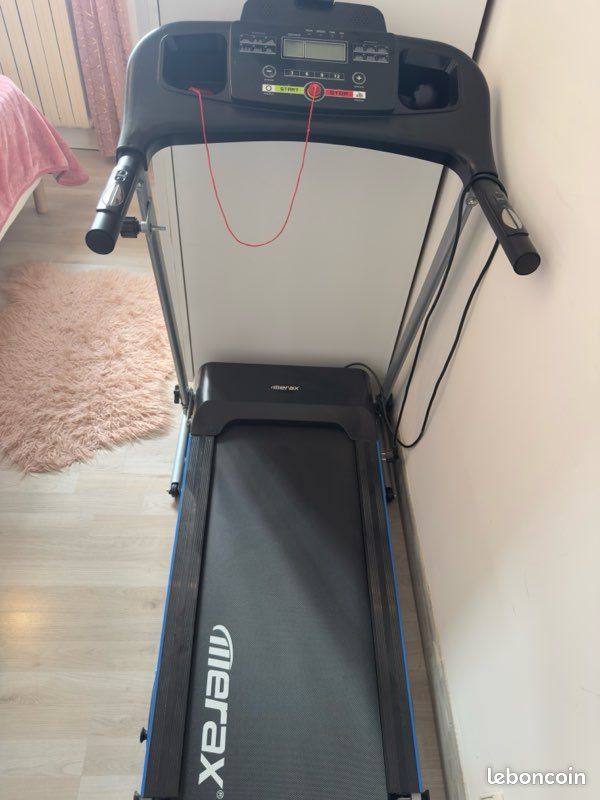 Merax Tapis De Course électrique, Pliable, 2 En 1, Avec Télécommande, Affichage LED Et Connexion