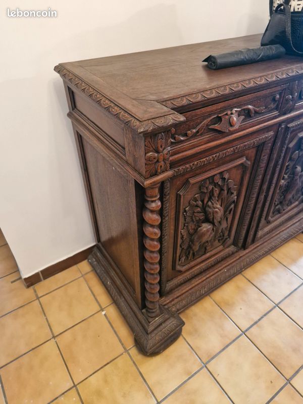 Bahut en bois 19 ème siecle (image 1)