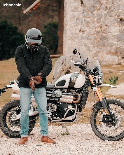 Veste Moto Hommes Taille L Hiver Protection CE Doublure Amovible