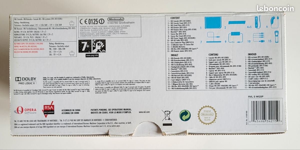 Console Nintendo Wii Pack Wii Sports complet (image 4)